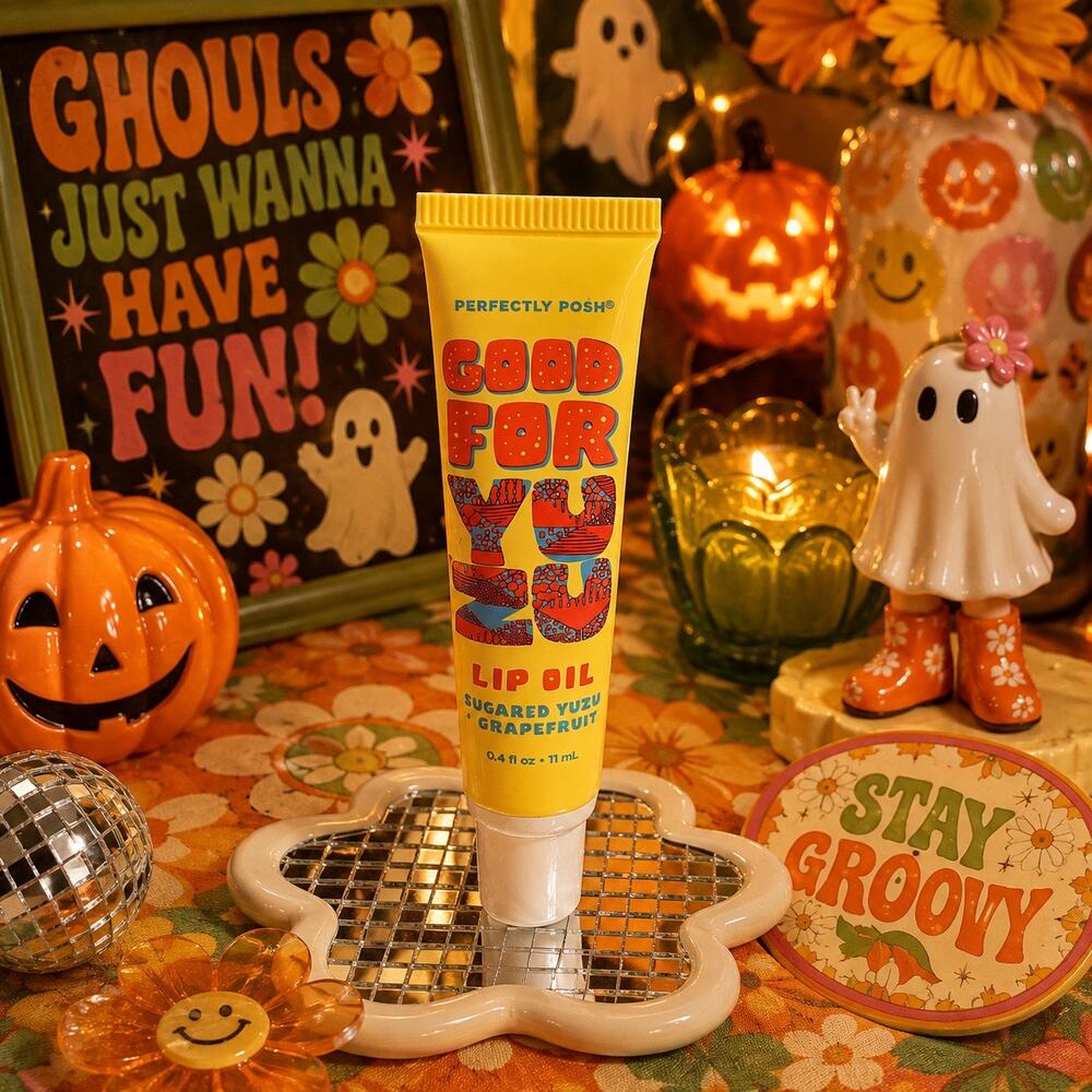 Perfectly Posh Good For Yuzu Lip Oil Sugared Yuzu Grapefruit Retired Rare